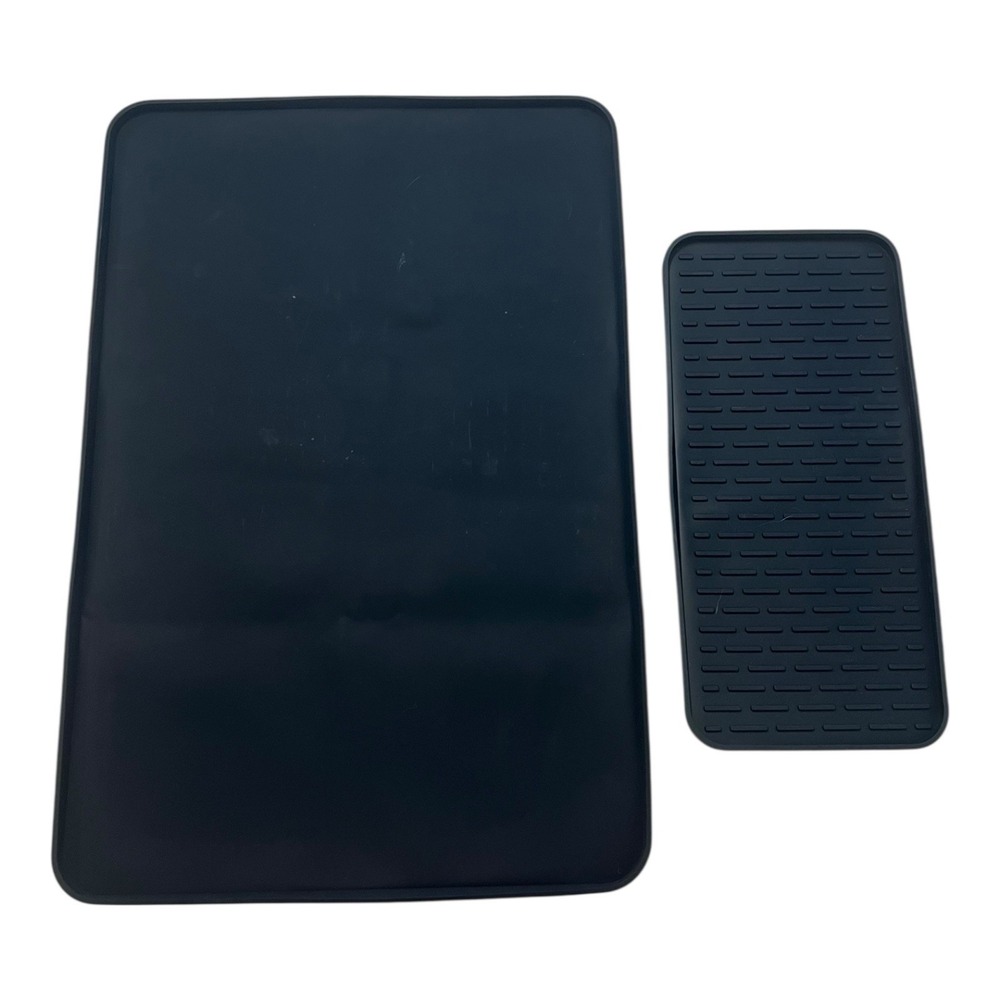 Garolue - Silicone Coffee Bar Mat (24"x16") - Drying‎ Pad Tray Set